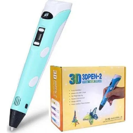 Lapicero 3d Boligrafo Lapiz Turquesa